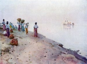 Waiting for the Steamer, Early Morning by Robert George Talbot Kelly